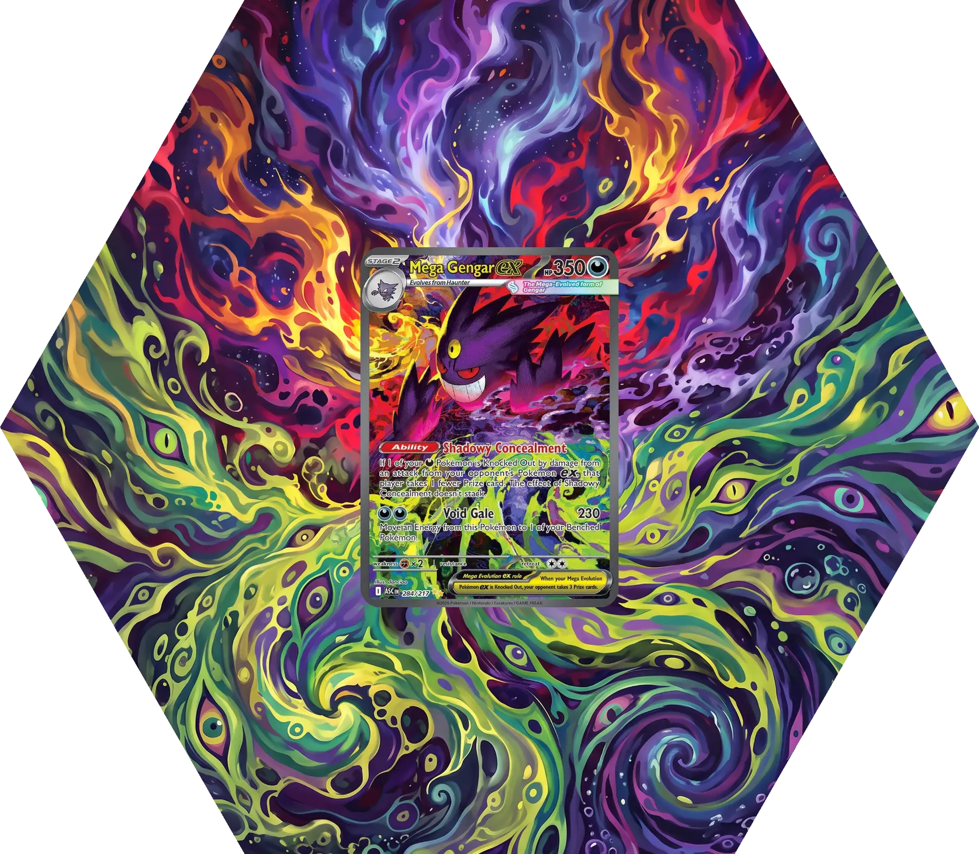 ASC Mega Gengar SIR extended art frame
